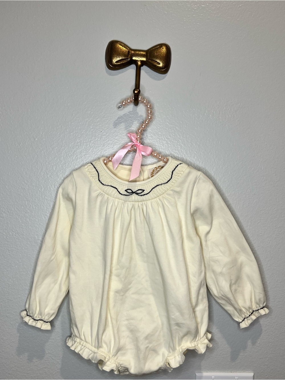 The Beaufort Bonnet Company Cream Smocked Bubble